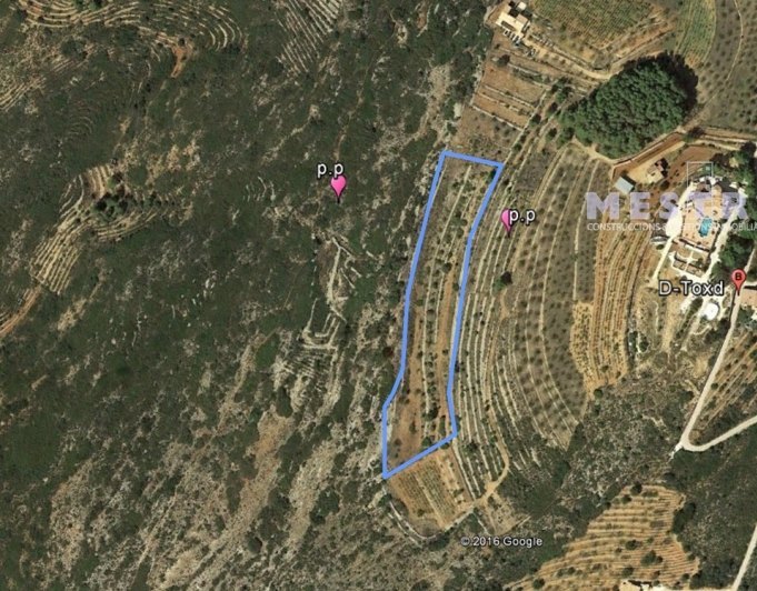Terreno de 10360m2, en Marnes, Lliber