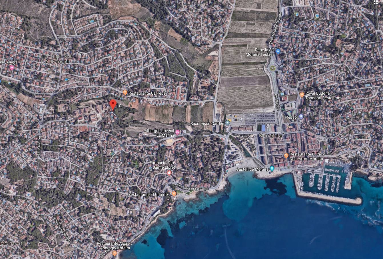 Terreno en venta en Moraira