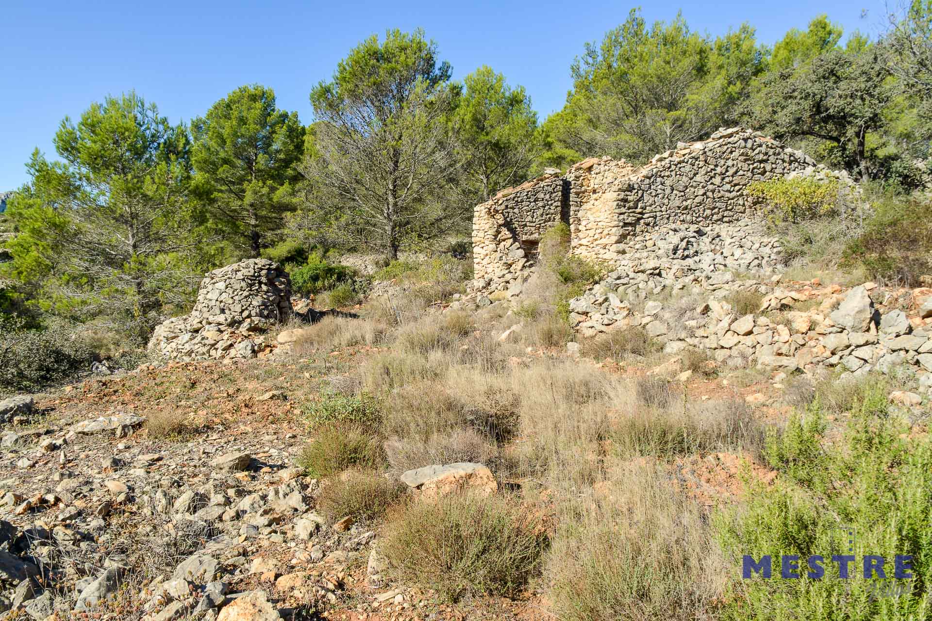Parcela con ruina de piedra en venta en Bernia, Jalón